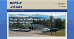 Desktop Screenshot of mainelyusedcars.com